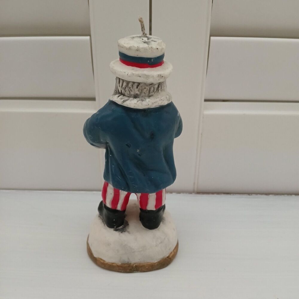Patriotic Uncle Sam Santa Claus fourth of July Independance Christmas Candle - Picture 5 of 13